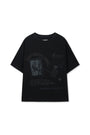 Matin Kim Graffiti Artwork Top — Black