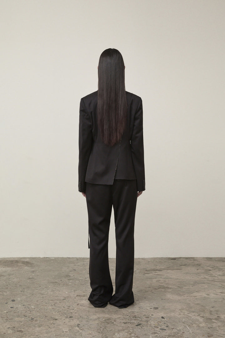 Matin Kim Cut Out Point String Trouser — Black
