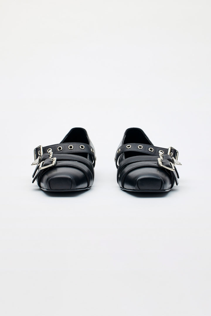 KIMMATIN Bold Strap Ballet Shoe Charm — Black