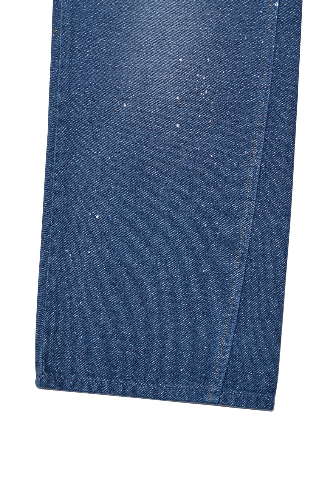 Matin Kim Back Line Point Soft Shiny Denim — Blue