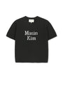 Matin Kim Half Sleeve Logo Pullover — Black