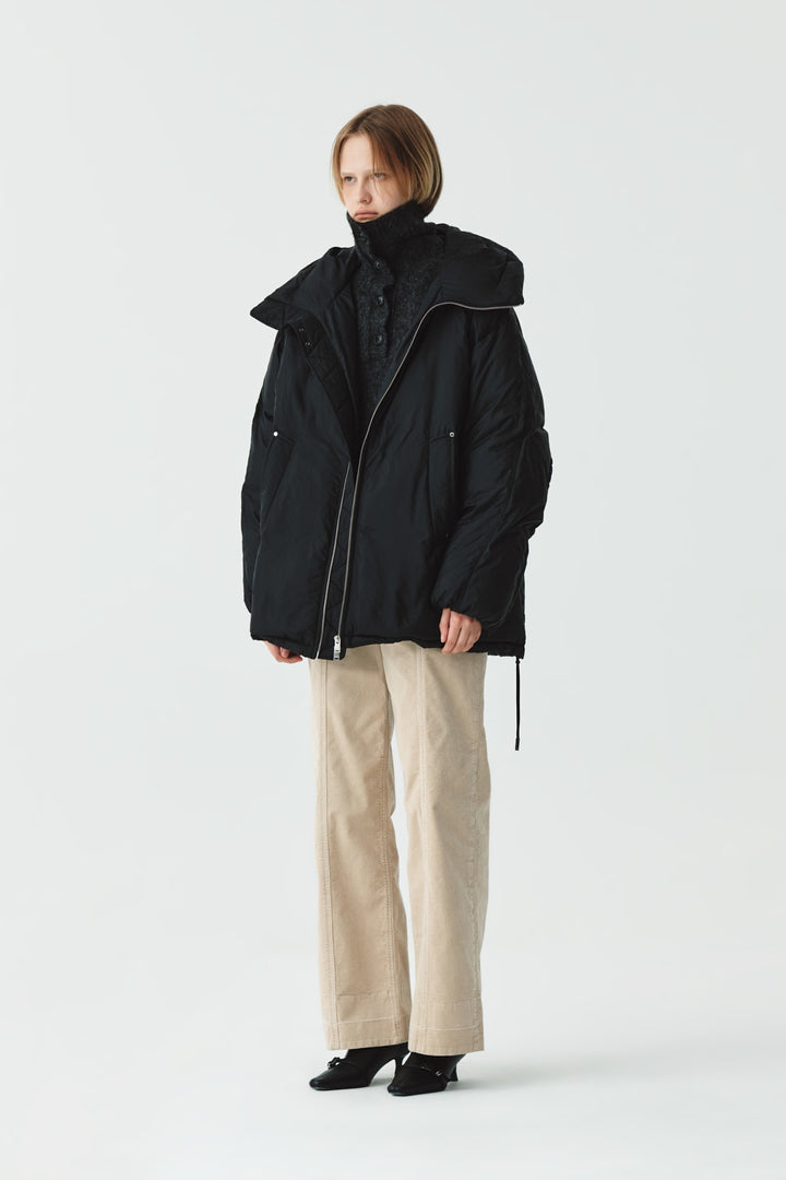 KIMMATIN Logo Padded Goose Down Jumper — Black