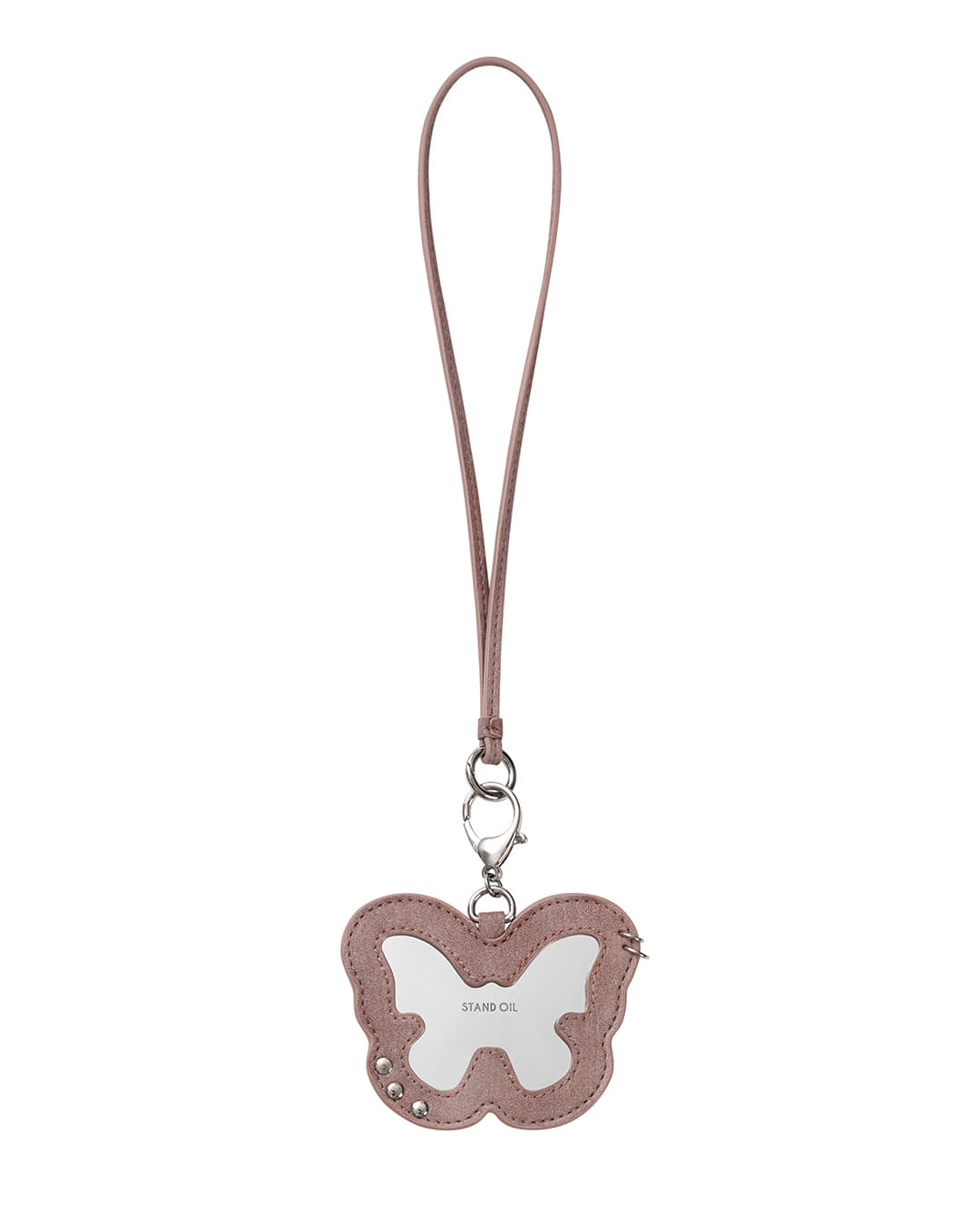Stand Oil Fleeting Mirror Keyring — Pink