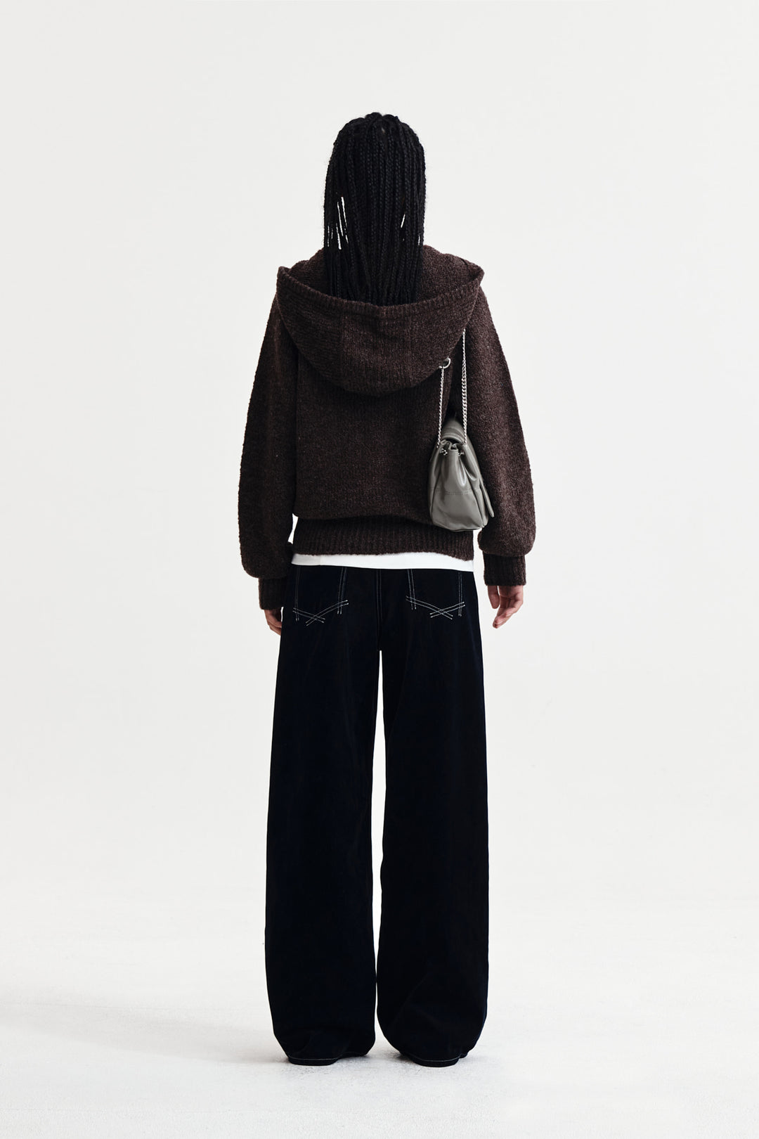 Matin Kim Muffler Point Hoody Pullover — Brown