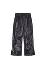 Matin Kim Glossy Banding Track Pants — Black