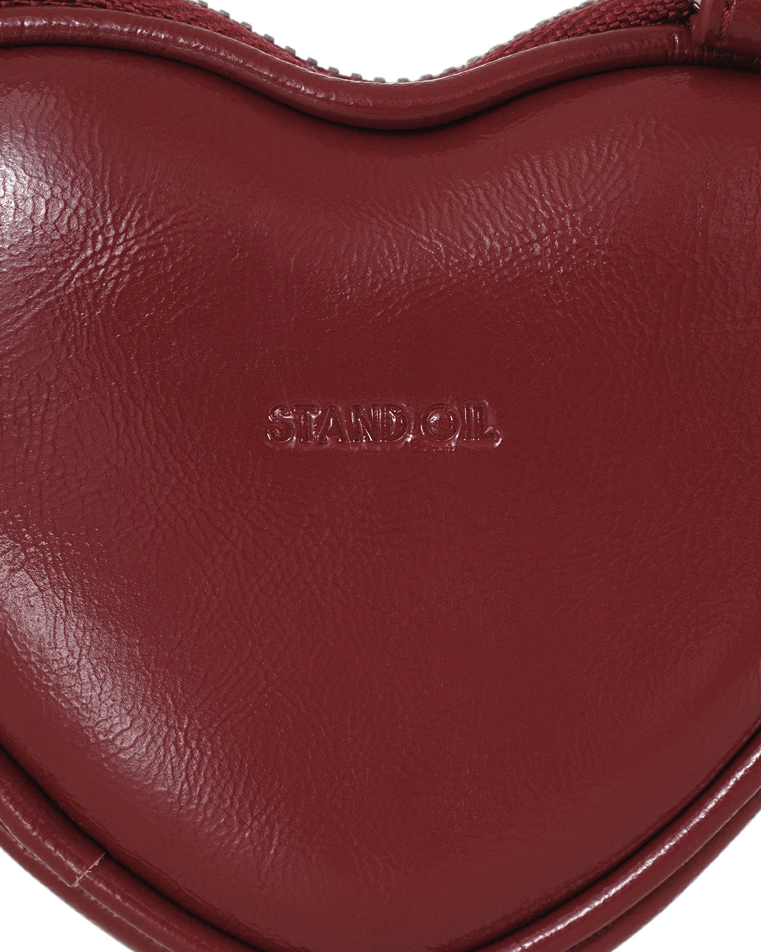 Stand Oil Heart Pods Keyring — Red wine
