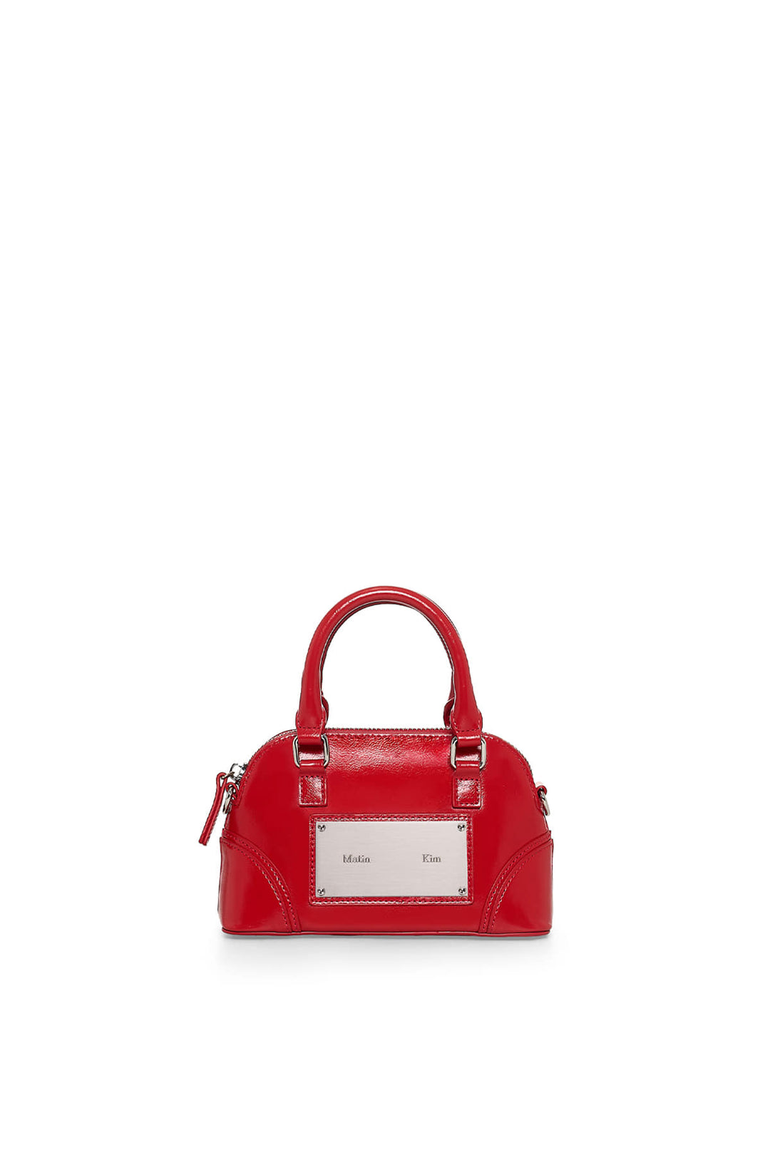 Matin Kim Curve Zip Mini Bag — Red