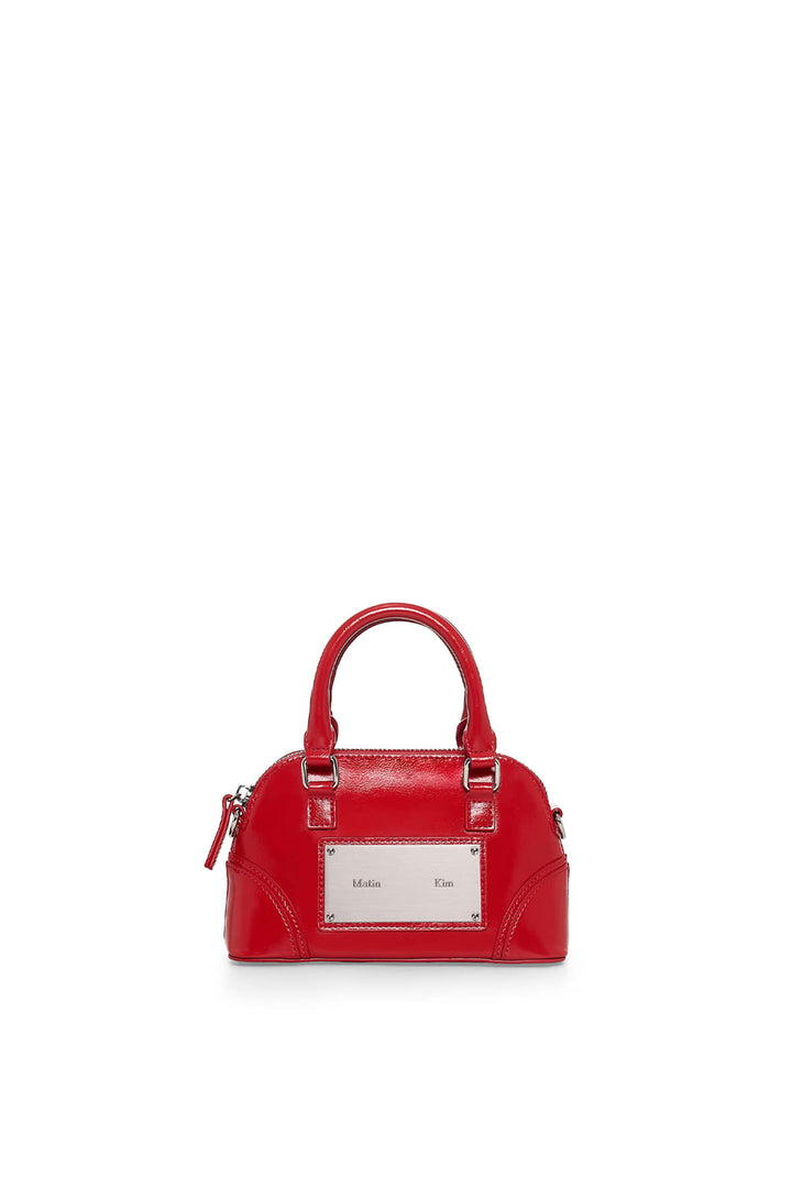 Matin Kim Curve Zip Mini Bag — Red