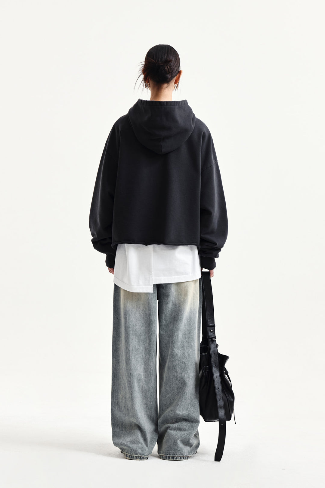 Matin Kim Vintage Dirty Washed Denim Pants — Light Blue