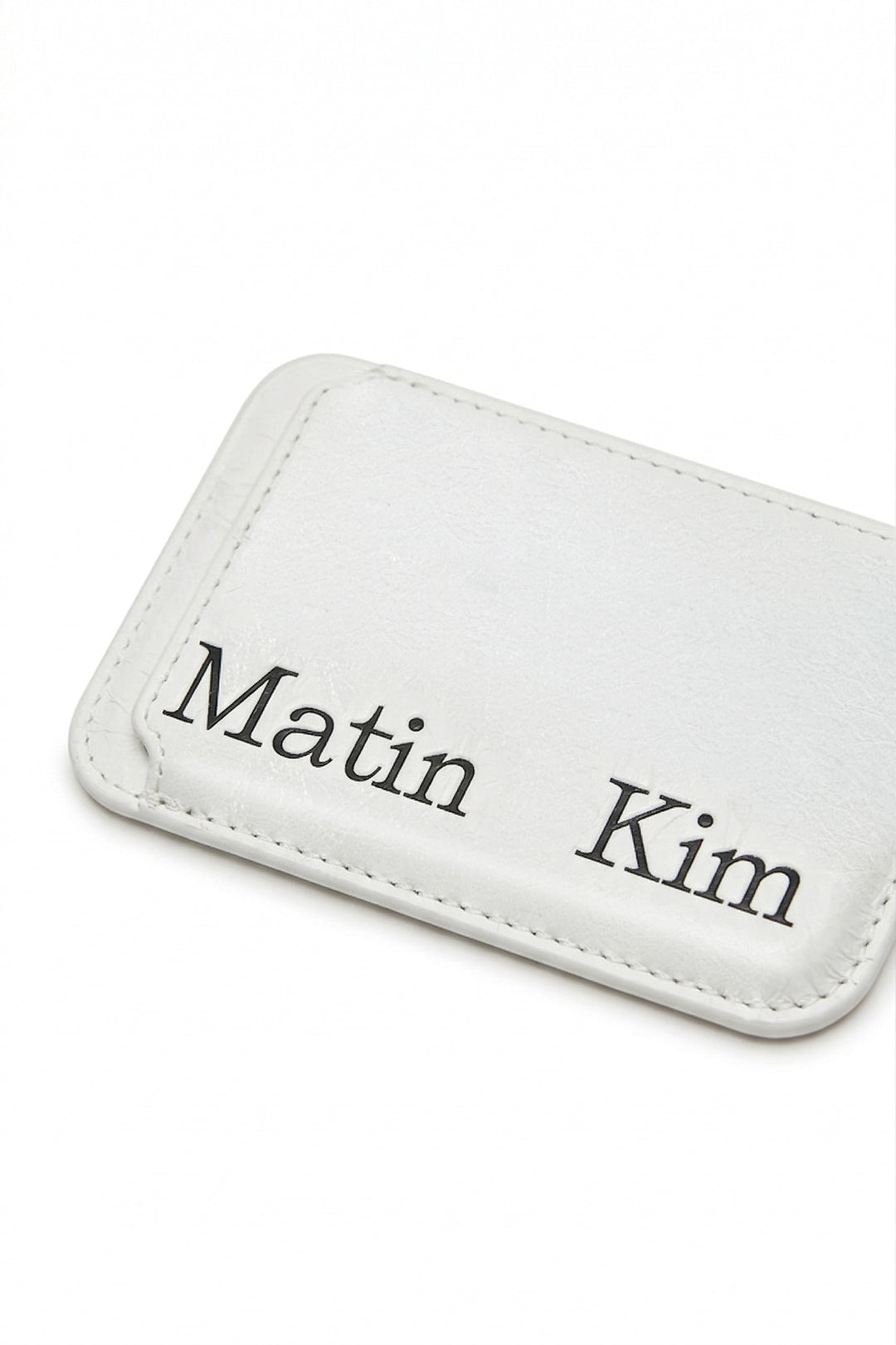Matin Kim Magnetic Card Wallet — Ivory