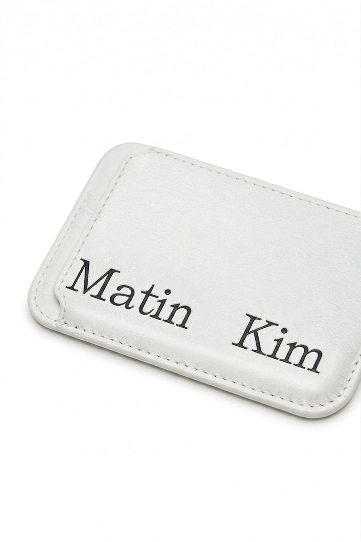 Matin Kim Magnetic Card Wallet — Ivory