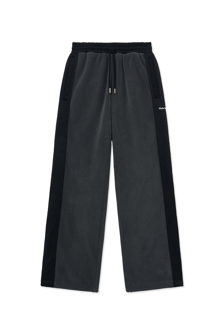 Matin Kim Sherpa Fleece Drawstring Pants — Charcoal