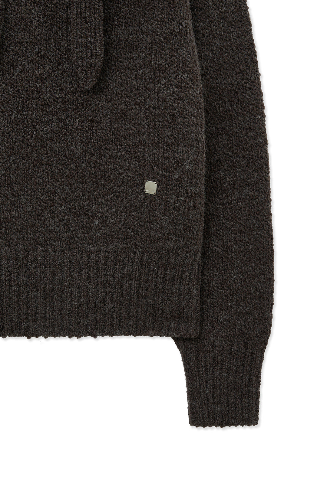 Matin Kim Muffler Point Hoody Pullover — Brown