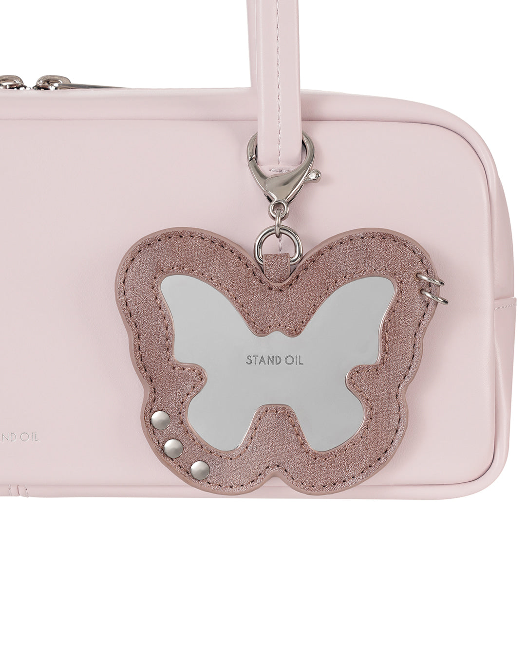 Stand Oil Fleeting Mirror Keyring — Pink