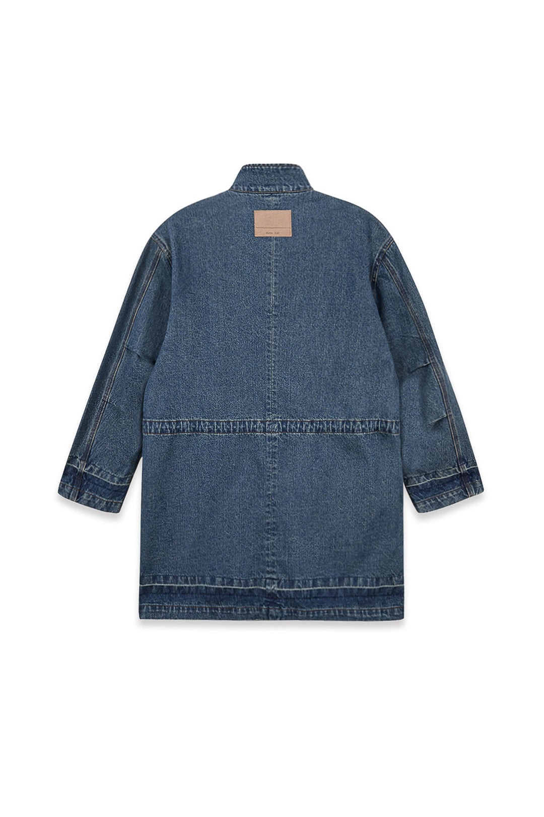 Matin Kim Pocket Point Midi Denim Jumper — Blue