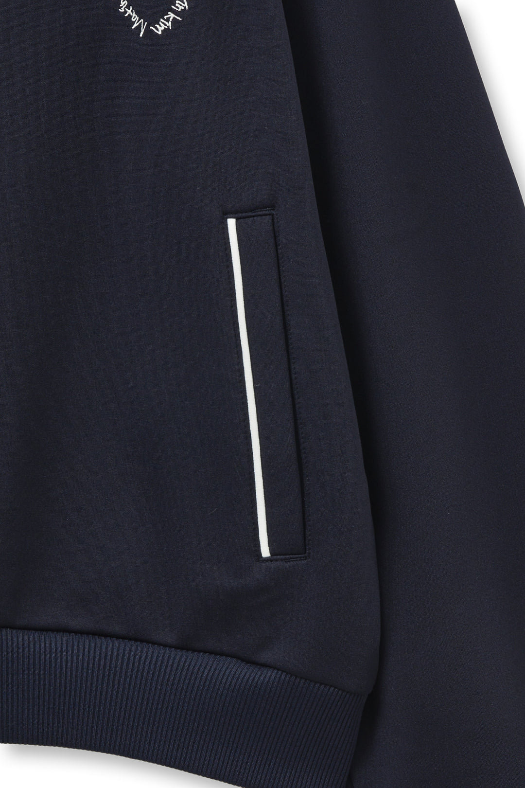 Matin Kim Heart Logo Track Jumper — Navy blue