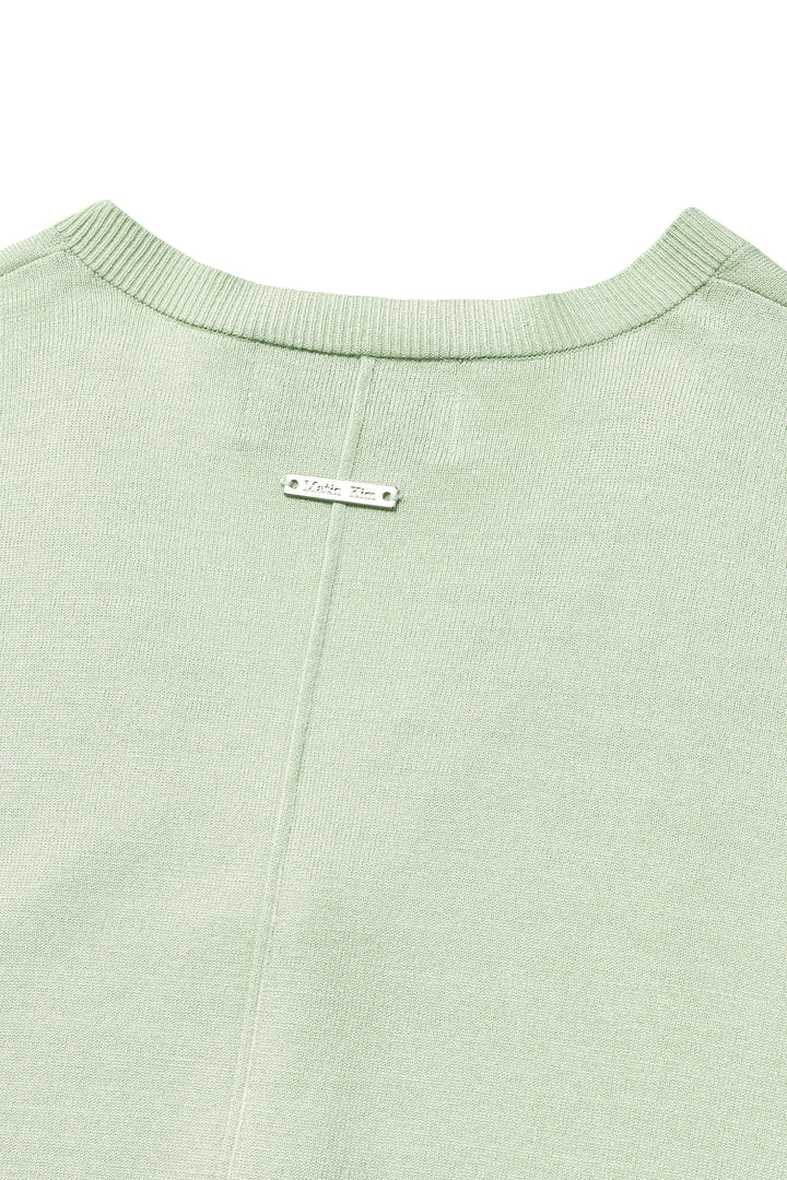 Matin Kim Slit Detail Button Cardigan — Mint