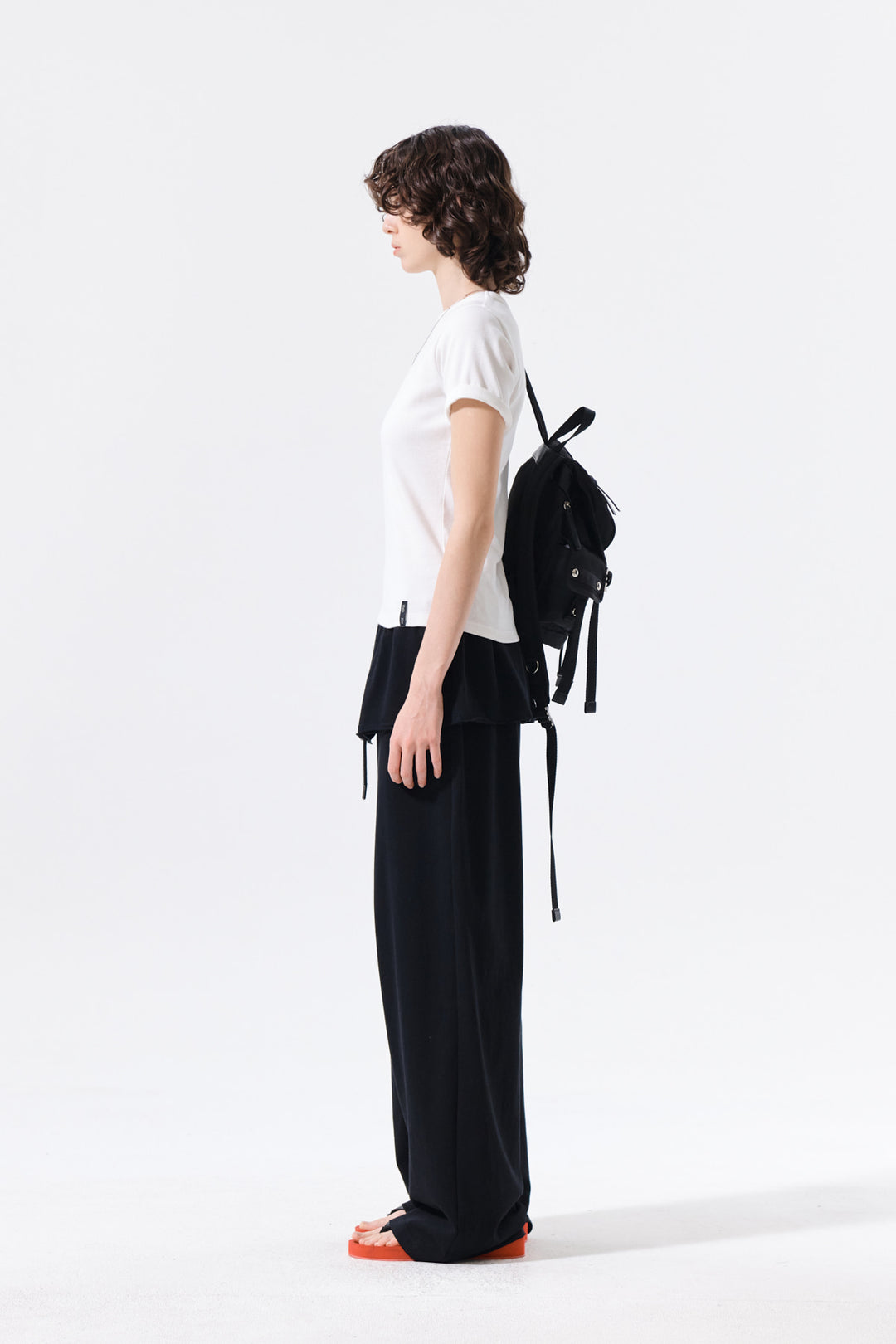 Matin Kim Layered Skirt Jersey Pants — Black