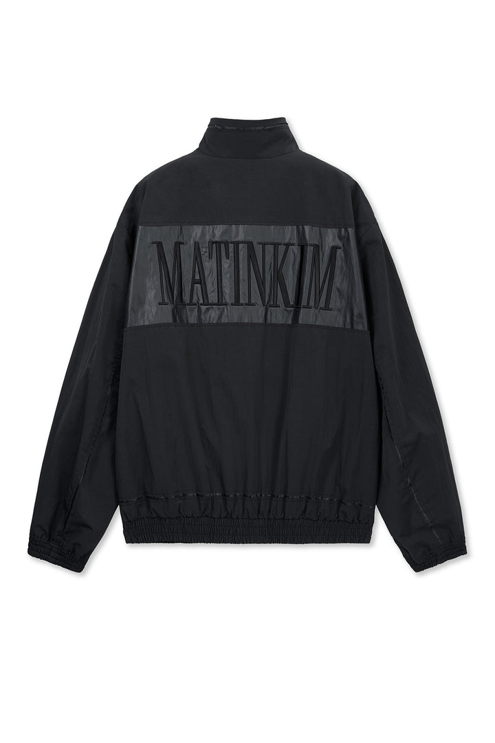 Matin Kim Embroidery Back Logo Jumper — Black