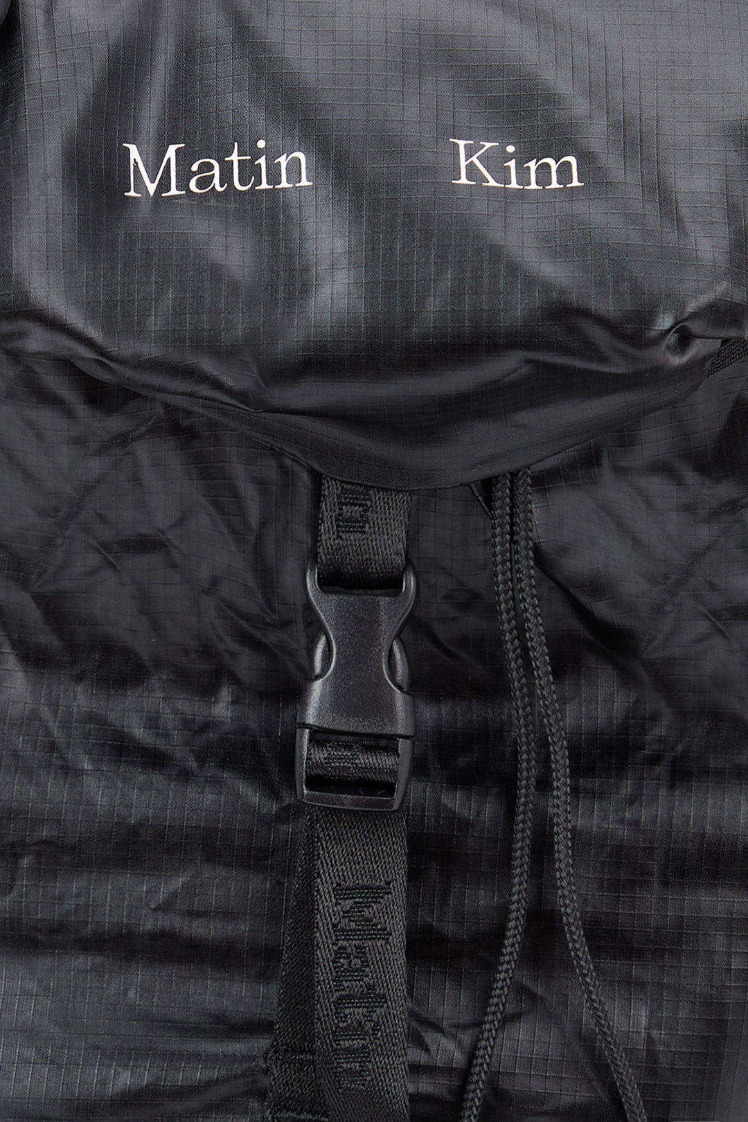 Matin Kim Glossy Packable Backpack — Black