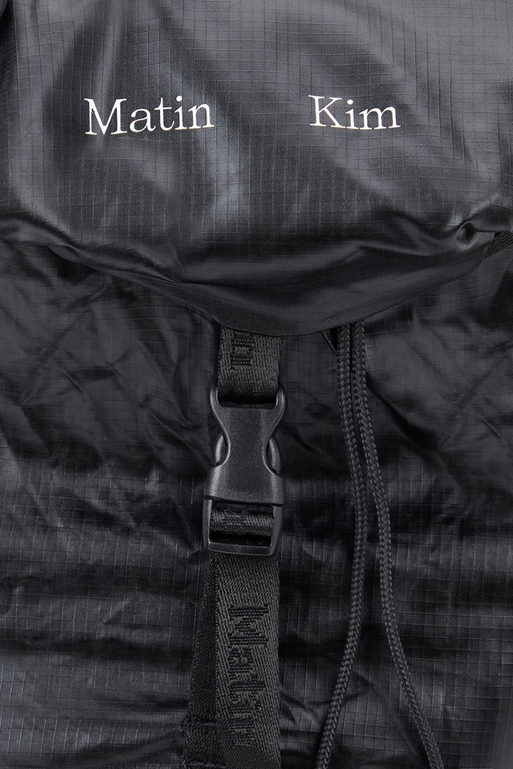 Matin Kim Glossy Packable Backpack — Black