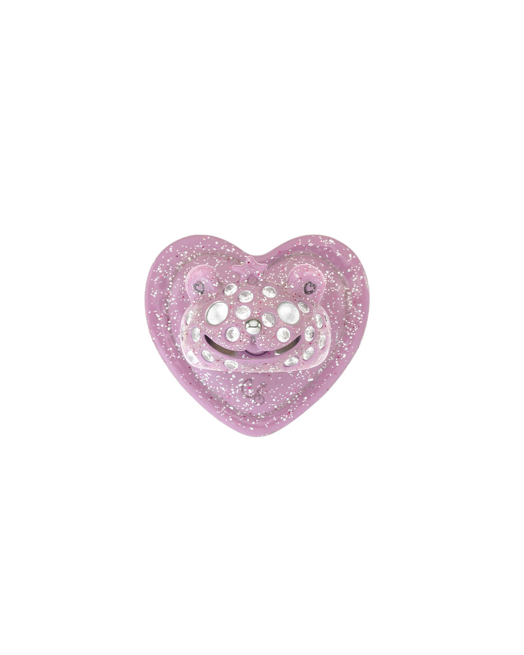 Stand Oil Princess Bear Grip Ring — Glitter Pink