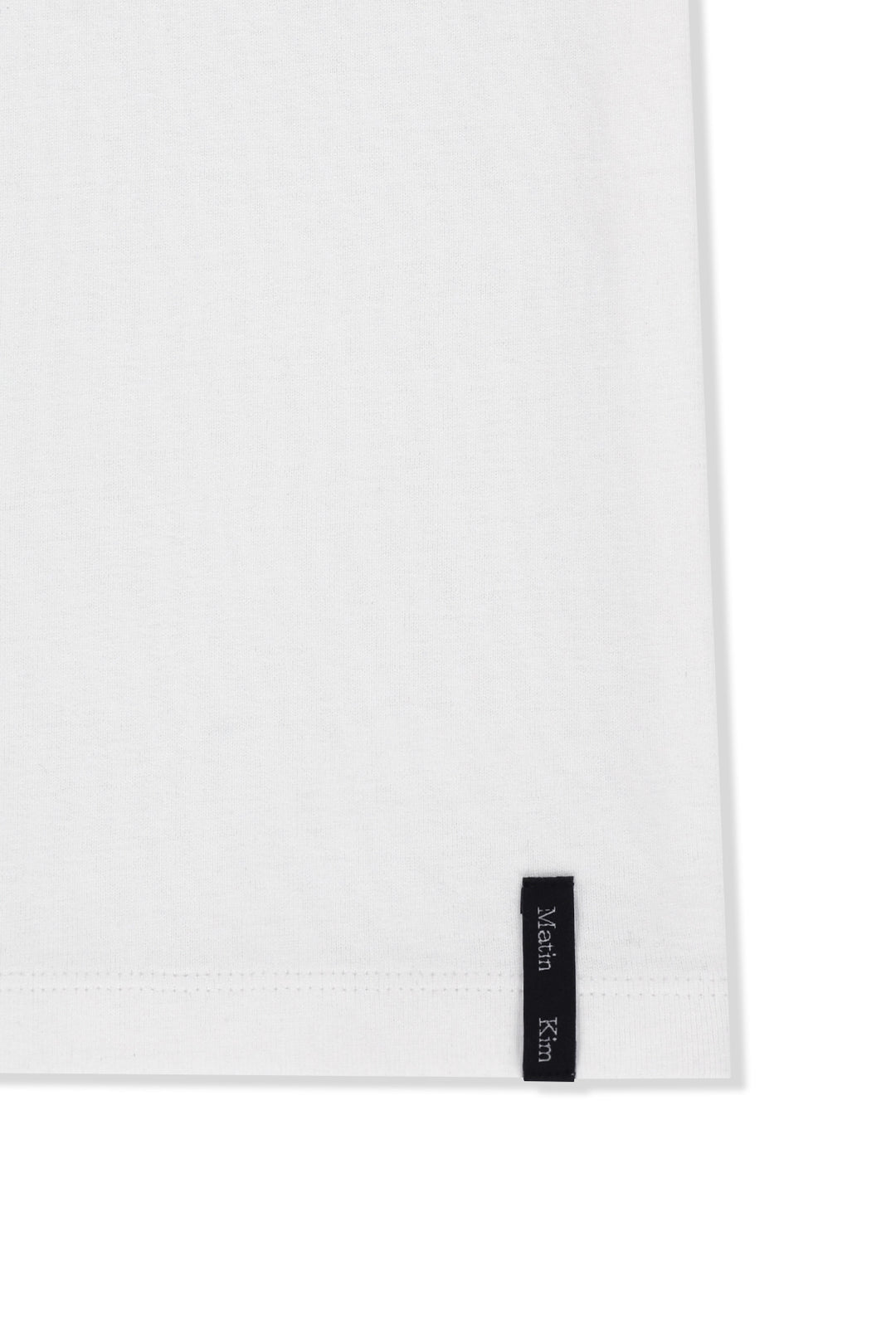 Matin Kim Label Detail Slim Fit Top — Ivory