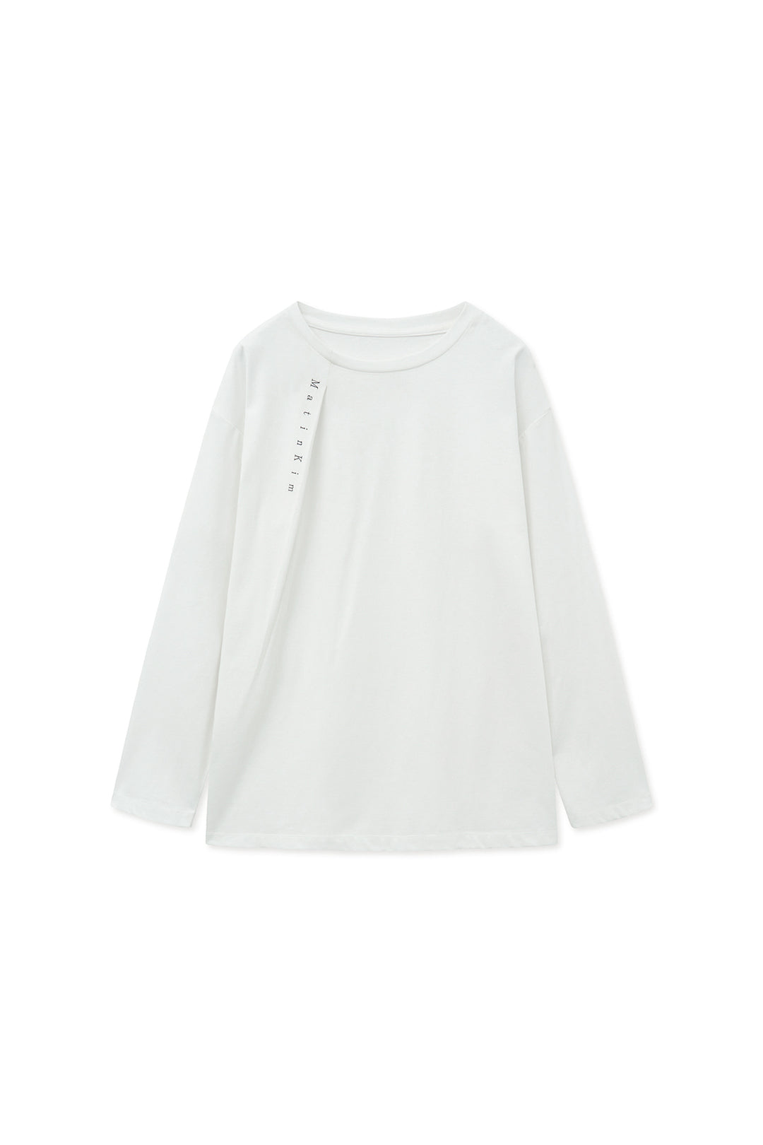 Matin Kim Tuck Point Long Sleeve Top — White