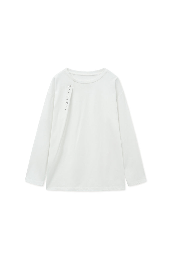 Matin Kim Tuck Point Long Sleeve Top — White