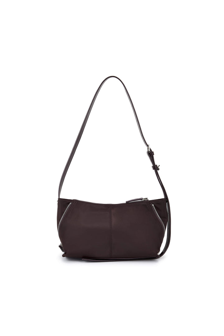Matin Kim Side Zipper Two-Way Nylon Bag — Wine