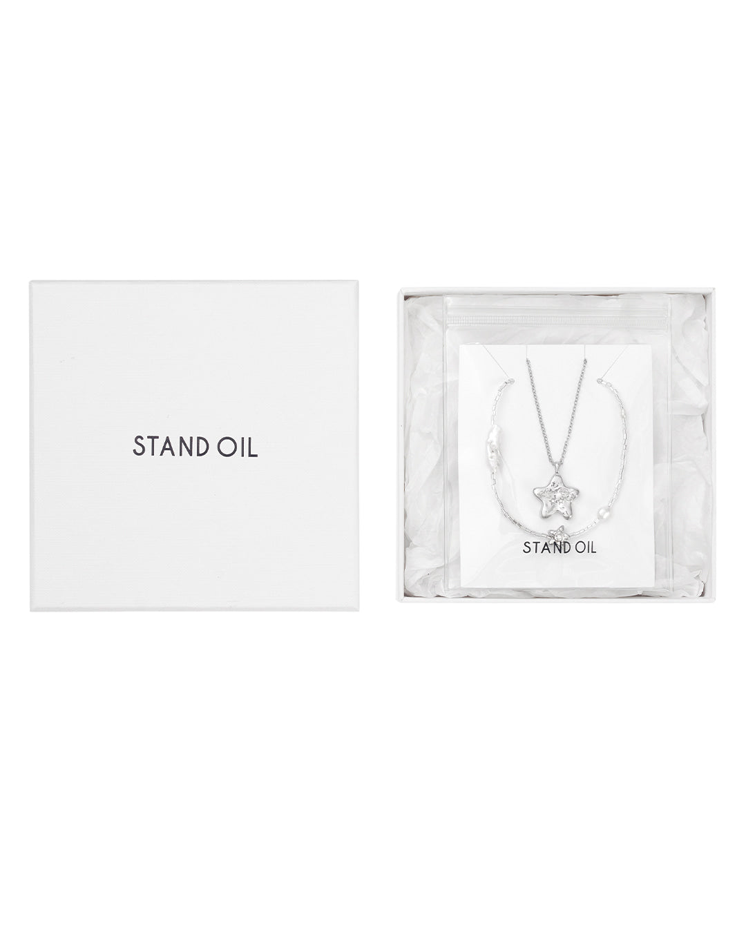 Stand Oil Etoile Necklace Set — Silver