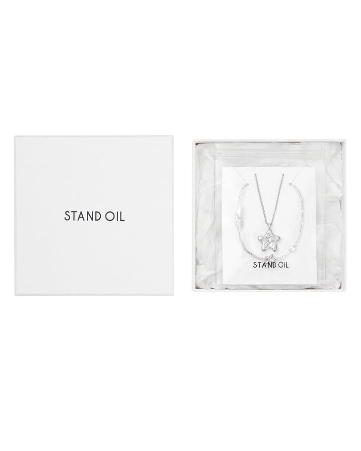 Stand Oil Etoile Necklace Set — Silver