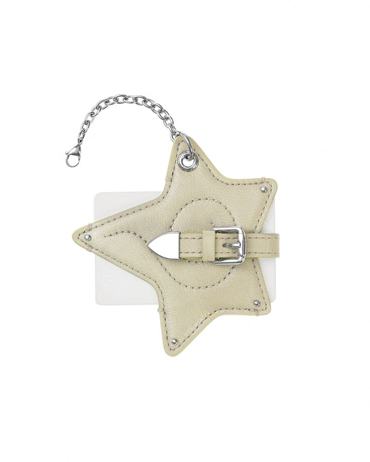 Stand Oil Cosmic Star Keyring — Card Holder — Olive