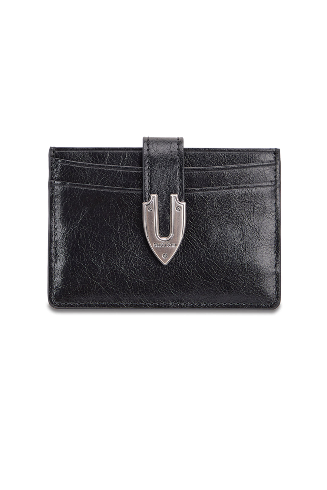 Matin Kim Western Buckle Card Wallet — Black