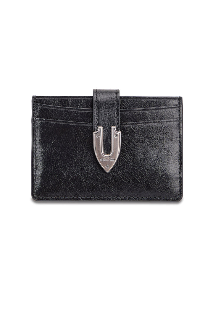 Matin Kim Western Buckle Card Wallet — Black
