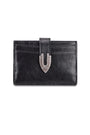 Matin Kim Western Buckle Card Wallet — Black