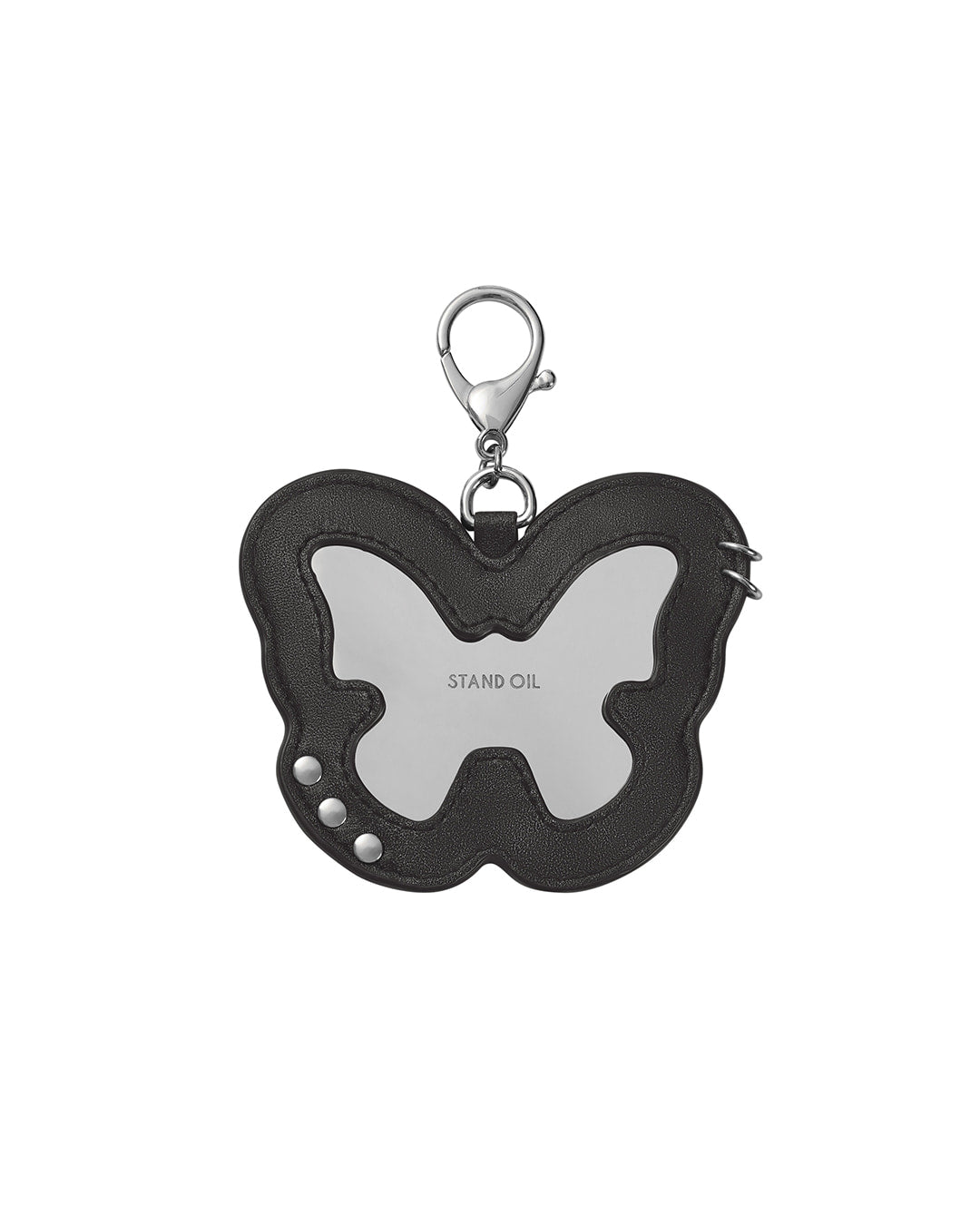 Stand Oil Fleeting Mirror Keyring — Black