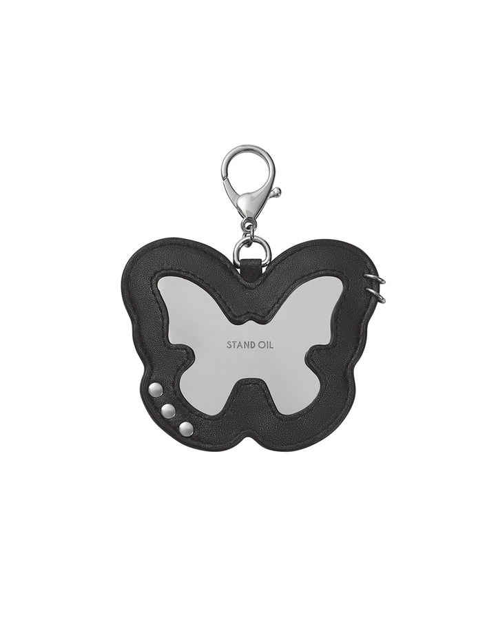 Stand Oil Fleeting Mirror Keyring — Black