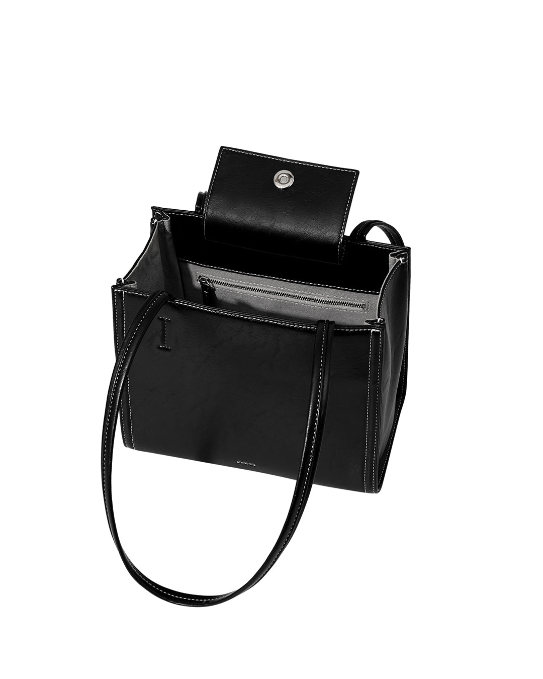 Stand Oil Oblong Mini Bag — Stitch Black