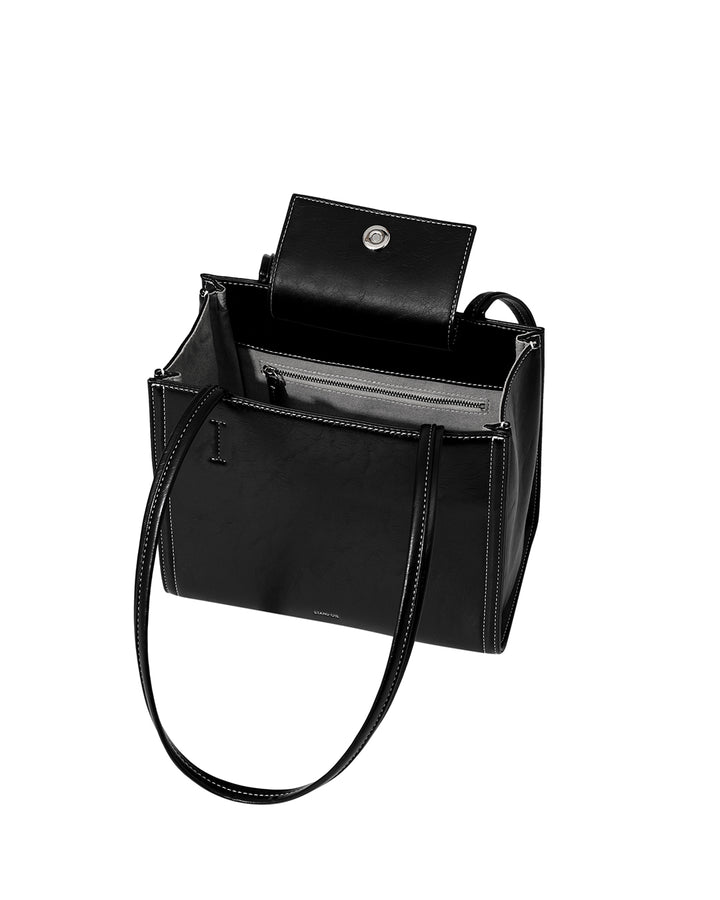 Stand Oil Oblong Mini Bag — Stitch Black