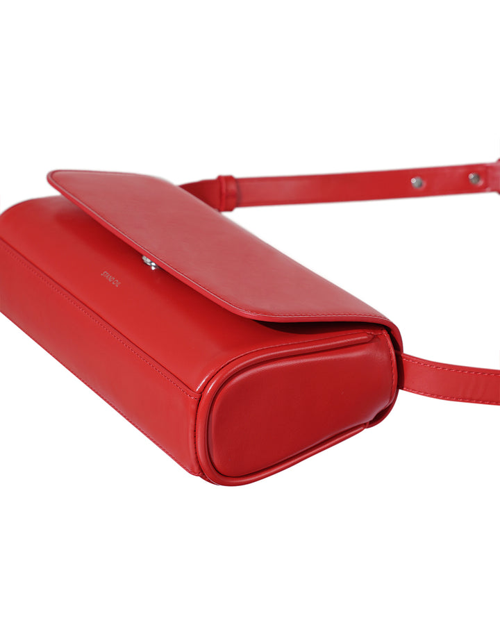 Stand Oil Butter Bag — Sculptural Crossbody — Tomato
