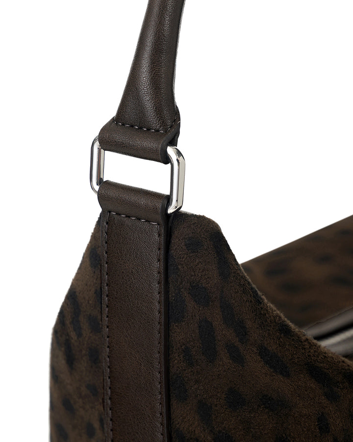 Stand Oil Mushy Bag — Nubuck Slouch Tote — Leopard Brown