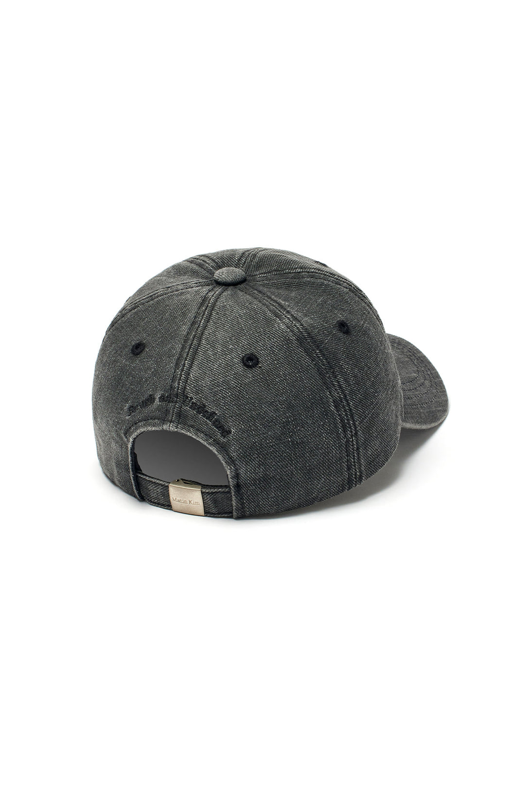 Matin Kim Logo Washed Ball Cap — Black
