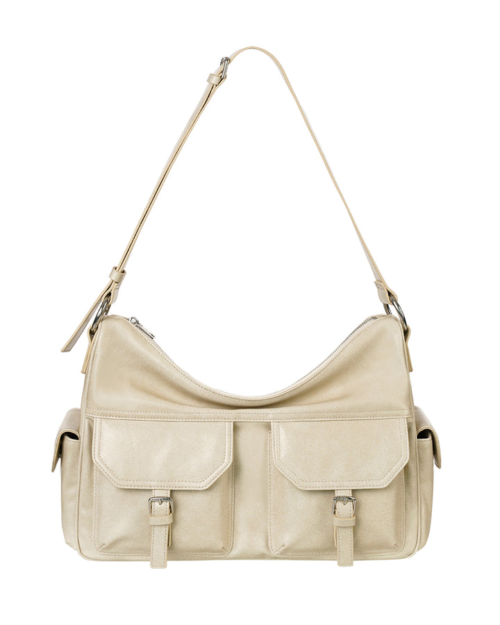 Stand Oil Joey Bag — Structured Crossbody — Cream