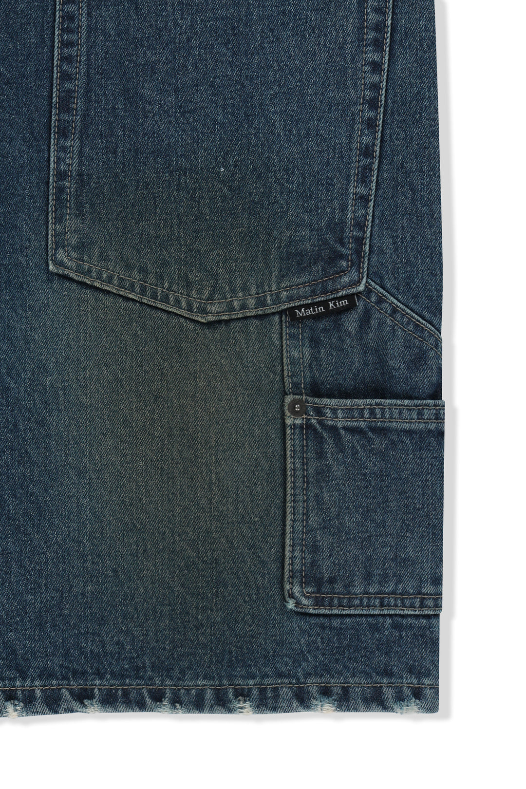 Matin Kim Carpenter Bermuda Denim — Blue