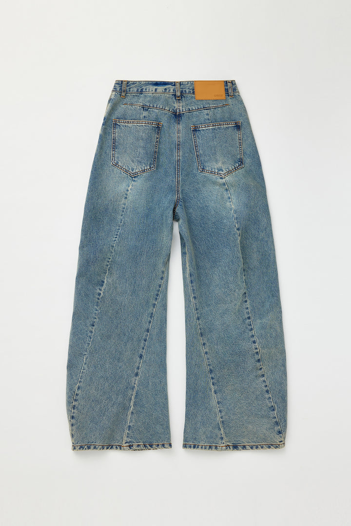 KIMMATIN Line Point Drapery Denim — Blue