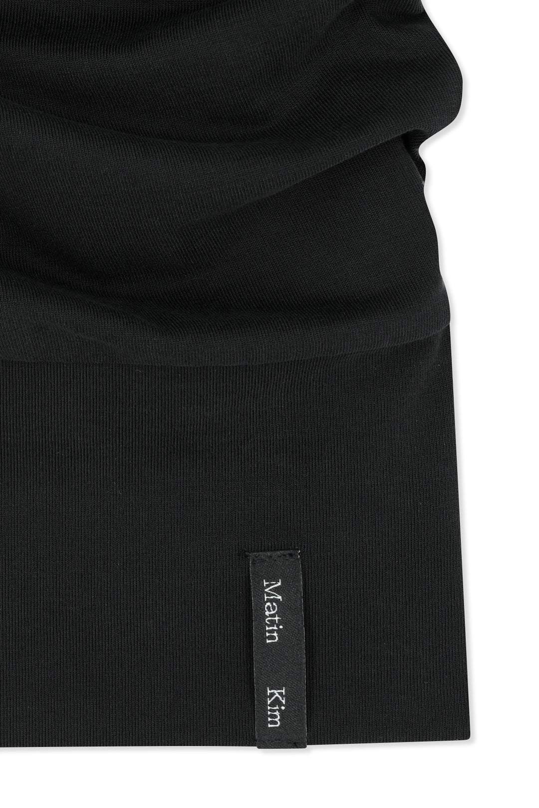 Matin Kim Draped Asymmetric Sleeveless Top — Black