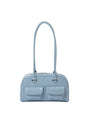 Stand Oil Chubby Bag — Quilted Bowling Crossbody — Sky blue