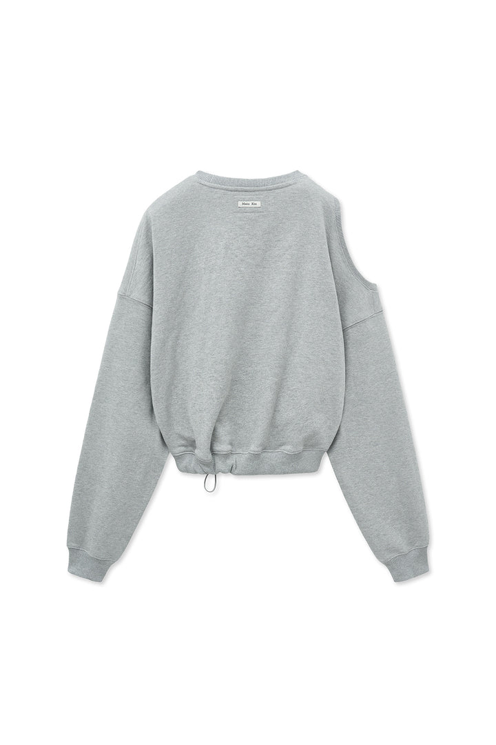 Matin Kim Shoulder Hole Sweatshirt — Gray