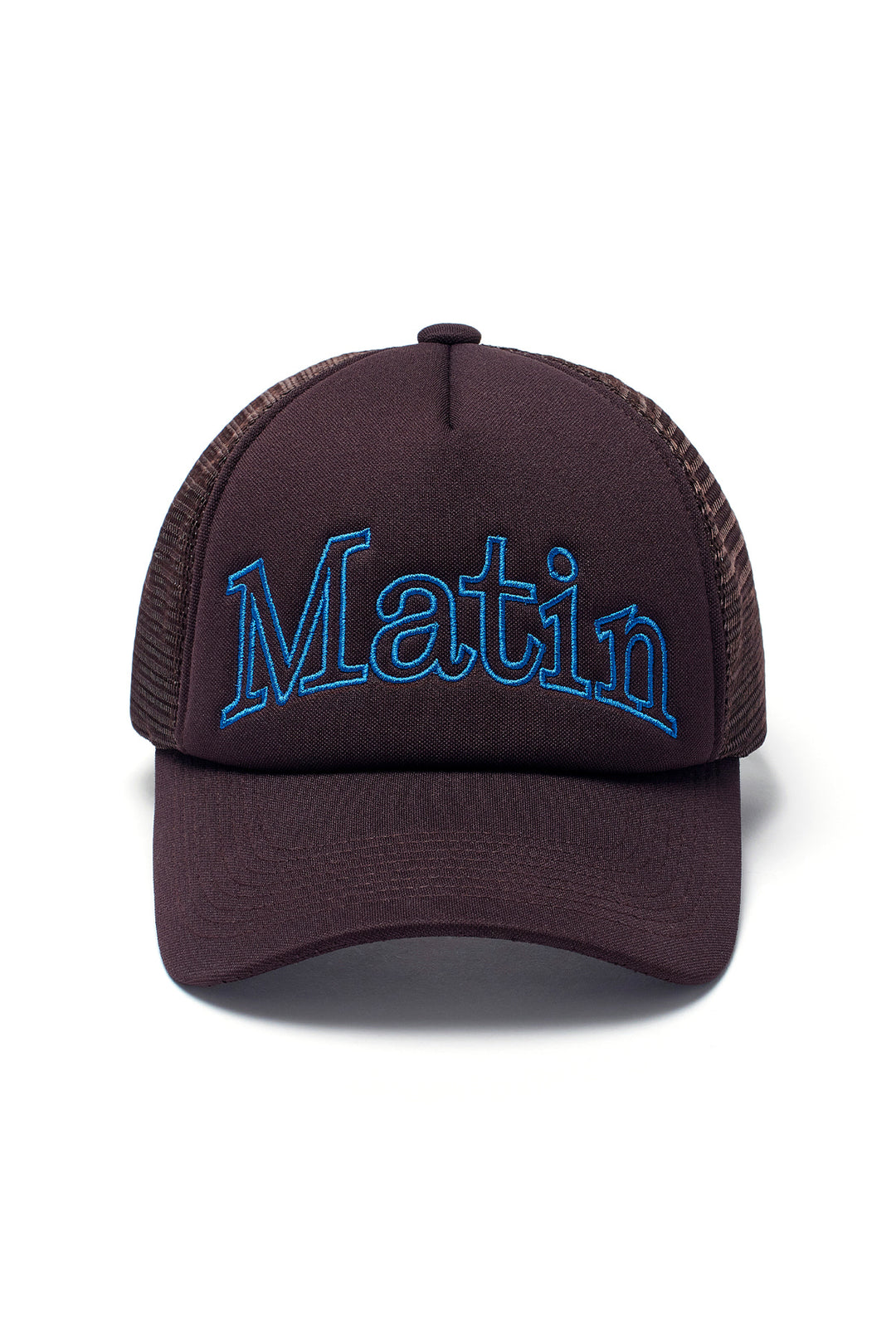 Matin Kim Mesh Trucker Ball Cap — Brown